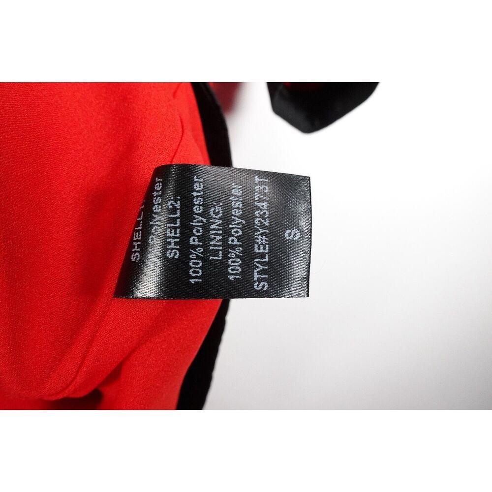 Read* Pomander Place Dress Women’s Small Red Coco Tweed Bow Tuckernuck 0773-14 - Picture 8 of 12